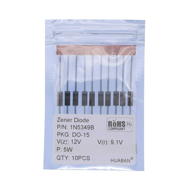 BOJACK 1N5349B 5W 12V Power Zener Diodes 1N5349 5 Watt 12 Volt Axial Diodes T-18 Pack of 30 Pcs BOJACK 1N5349B 5W 12V Power Zener Diodes 1N5349 5 Watt 12 Volt Axial Diodes T-18 Pack of 30 Pcs